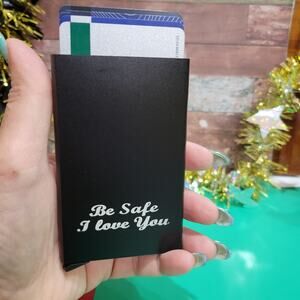 Personalized Metal Ultra-Thin Men's & Women's Card Wallet Pop-Up Minimalist